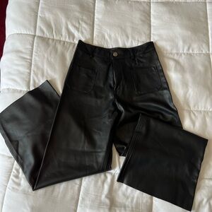 NWT Black Women's Faux Leather Pant